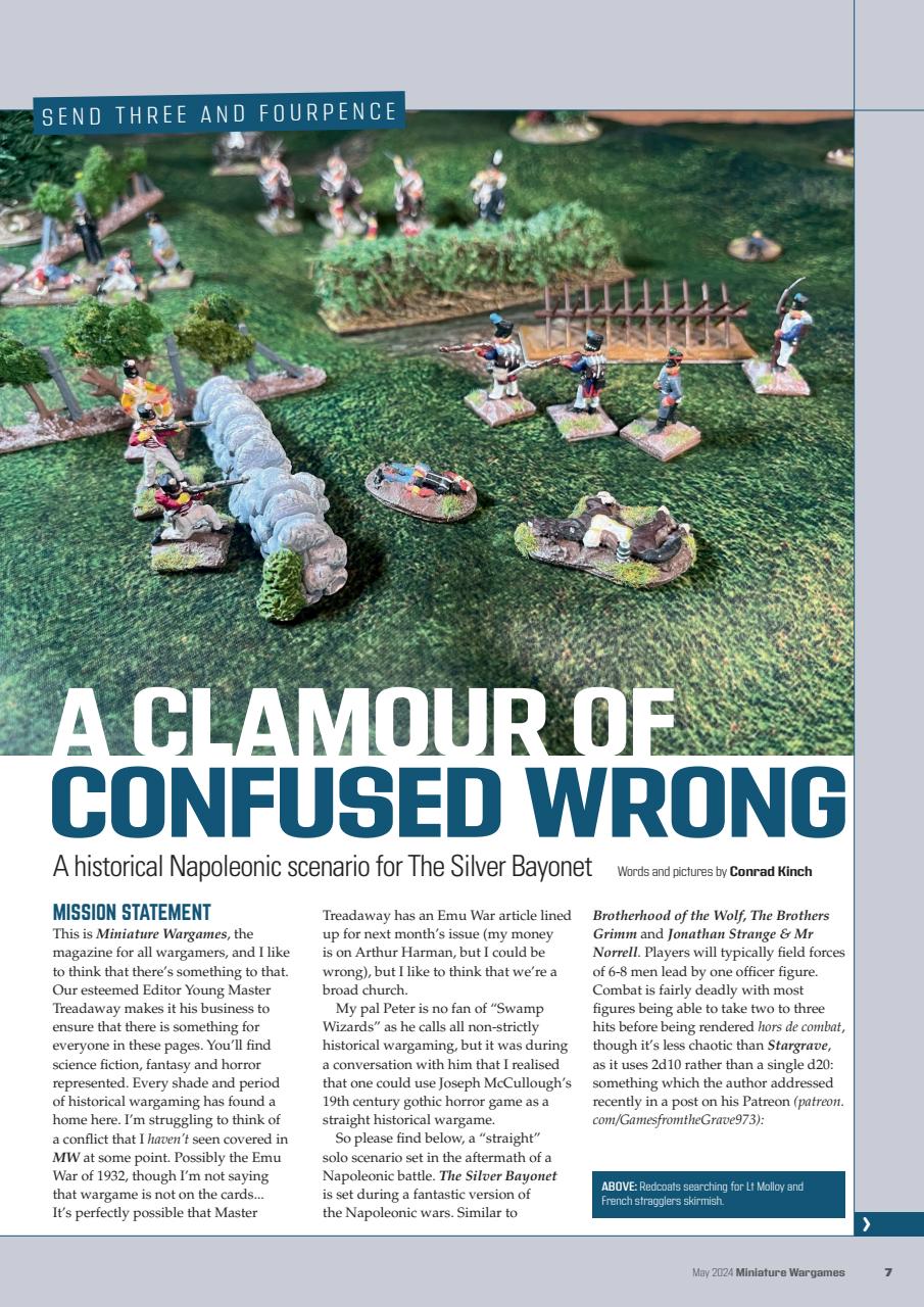 Miniature Wargames Magazine - May 2024 [493] Back Issue