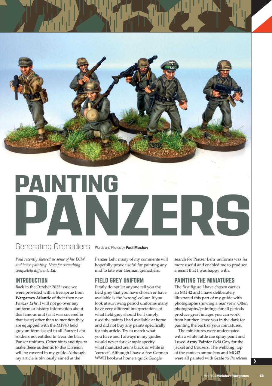 Miniature Wargames Magazine - May 2024 [493] Back Issue