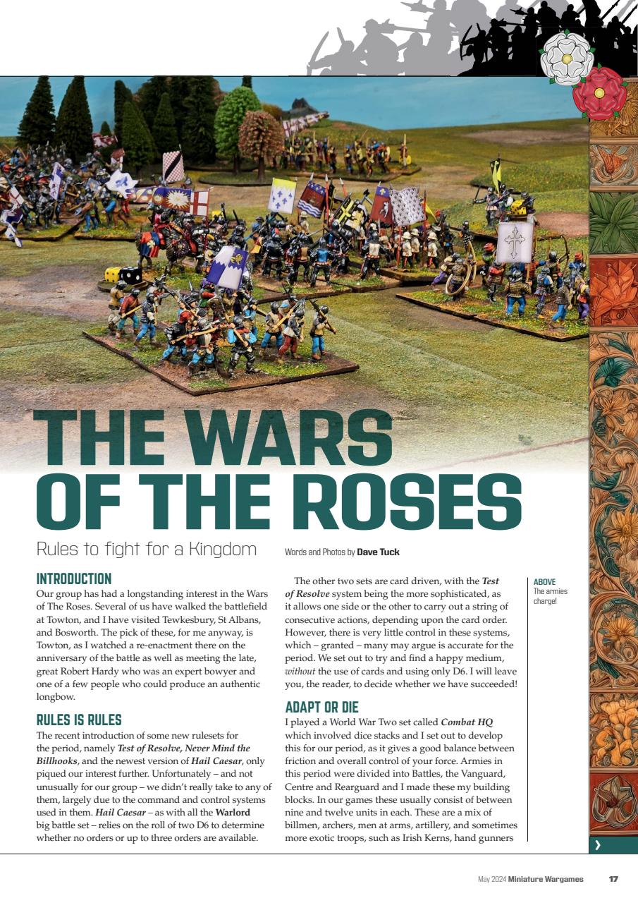 Miniature Wargames Magazine - May 2024 [493] Back Issue