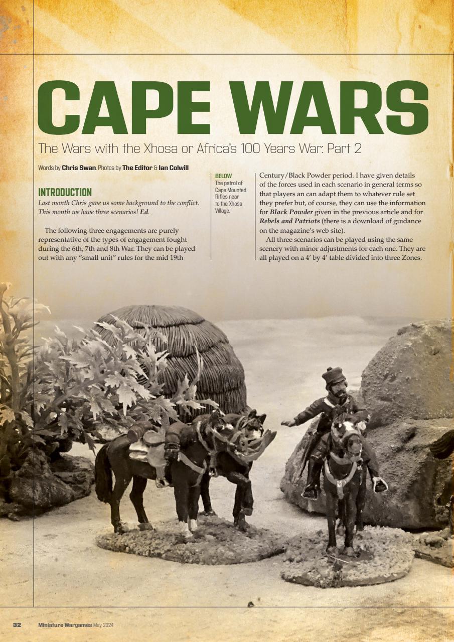 Miniature Wargames Preview Pages