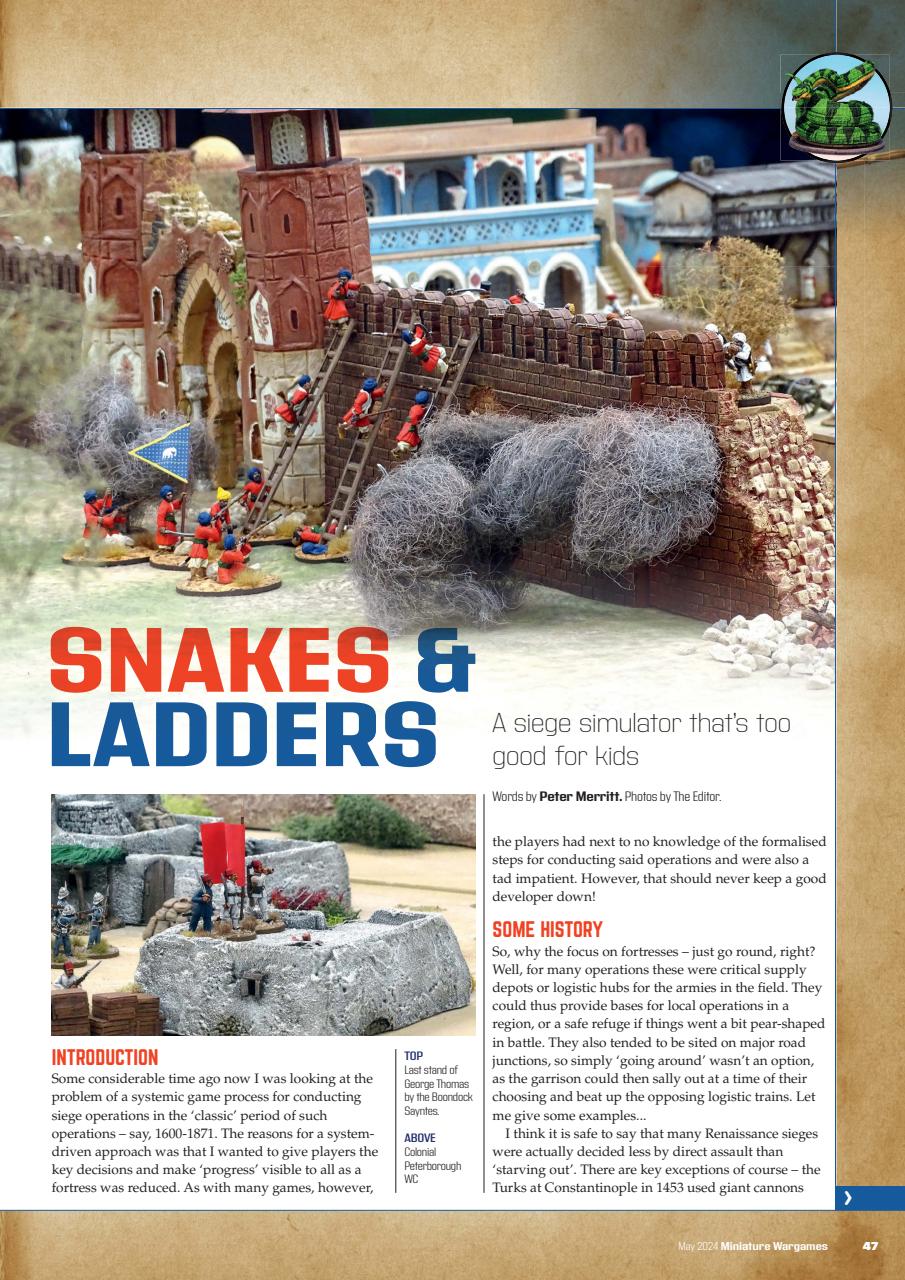 Miniature Wargames Preview Pages