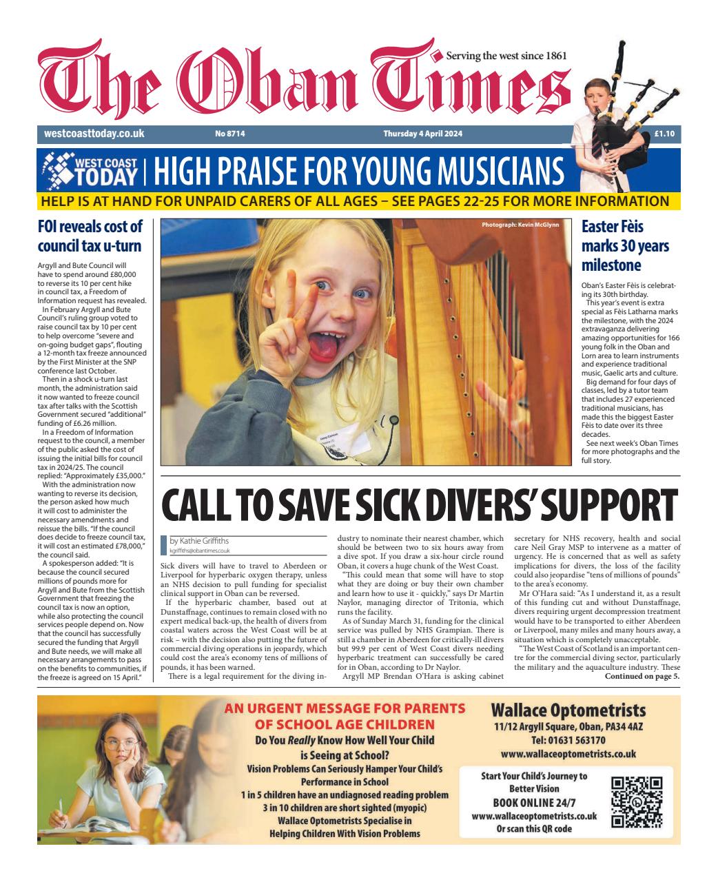 The Oban Times & Lochaber Times Preview Pages