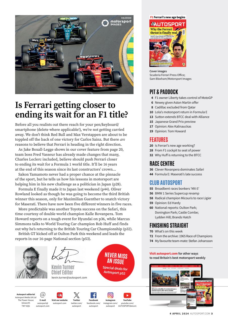 Autosport Preview Pages