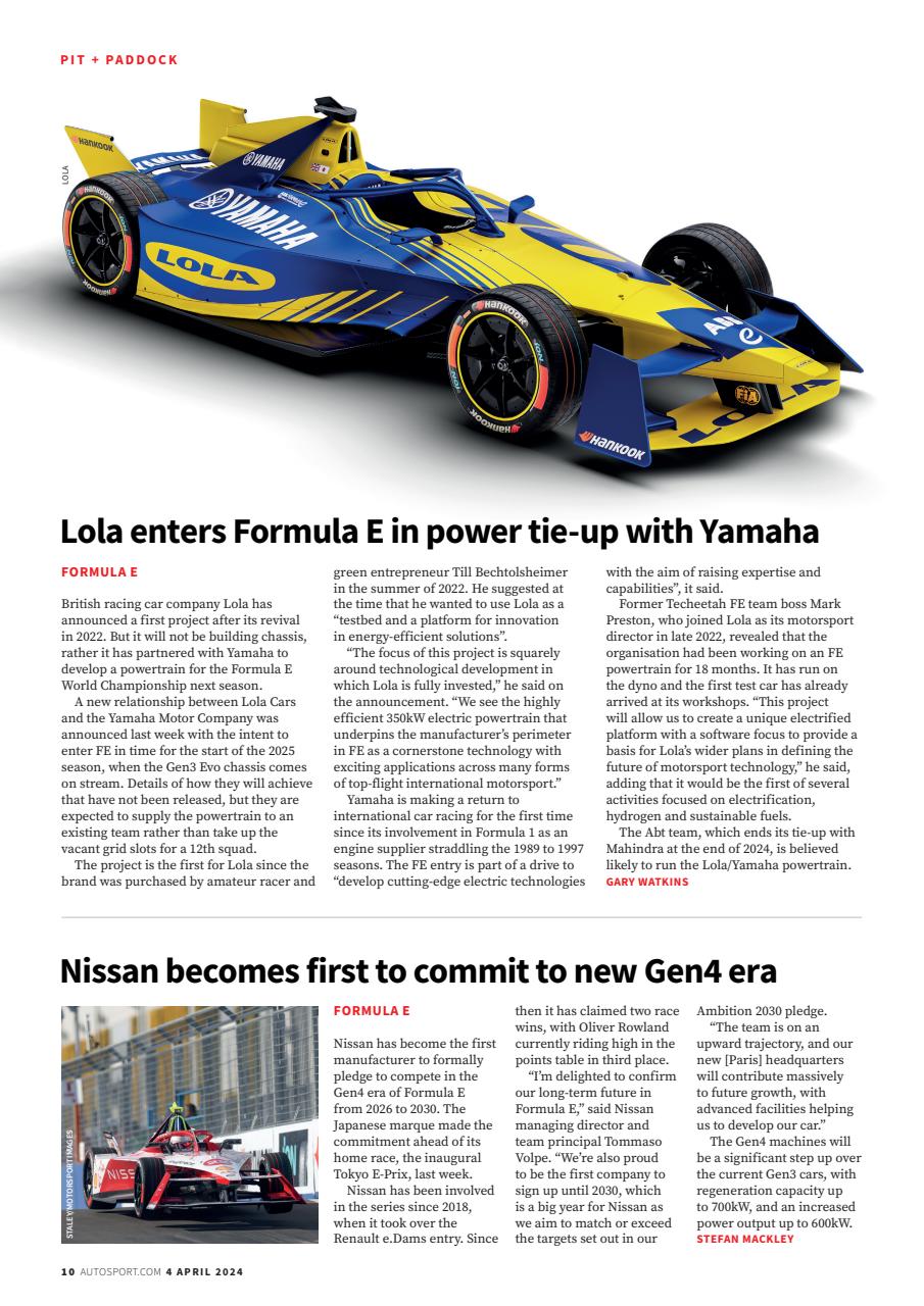 Autosport Preview Pages
