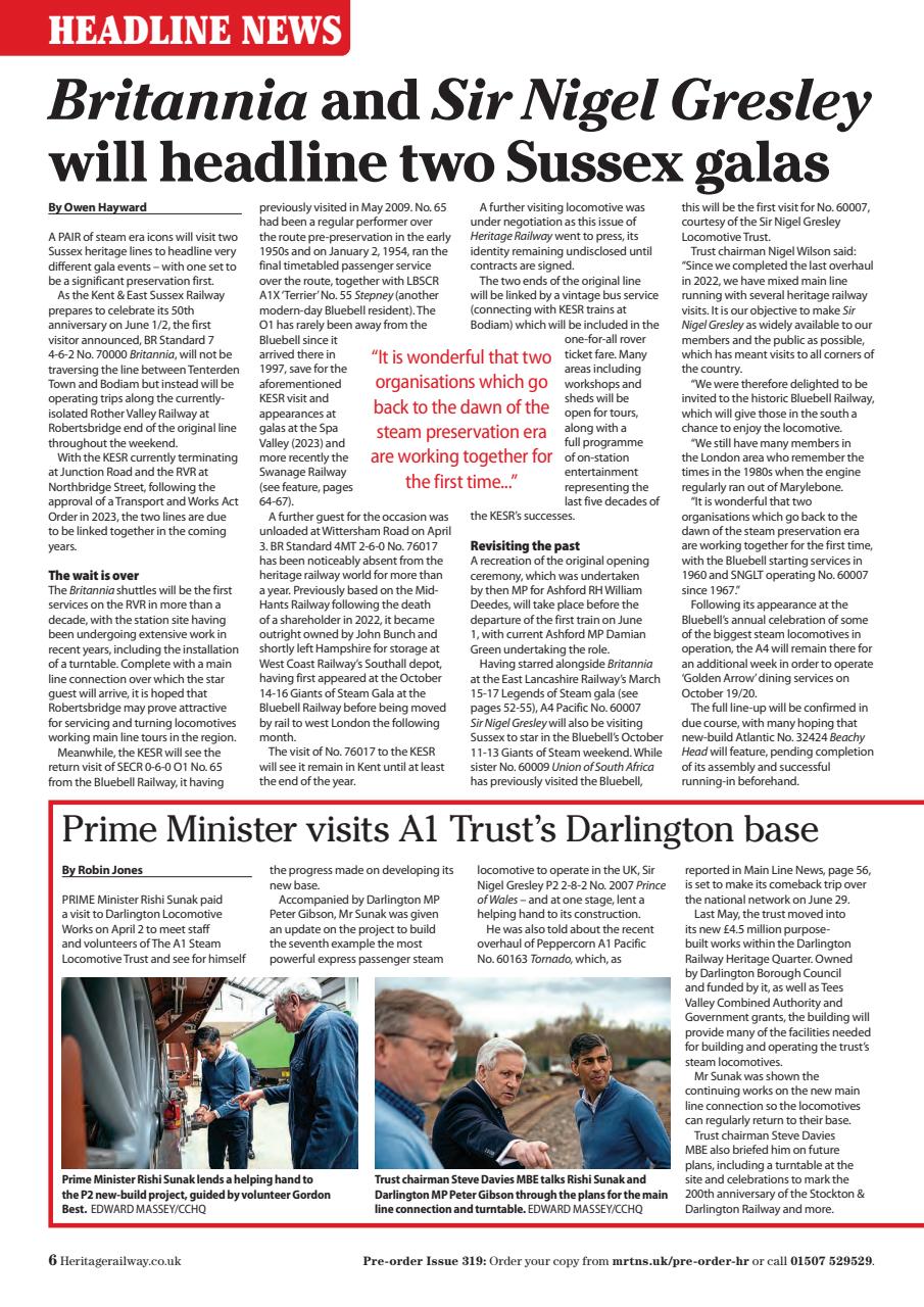 Heritage Railway Preview Pages