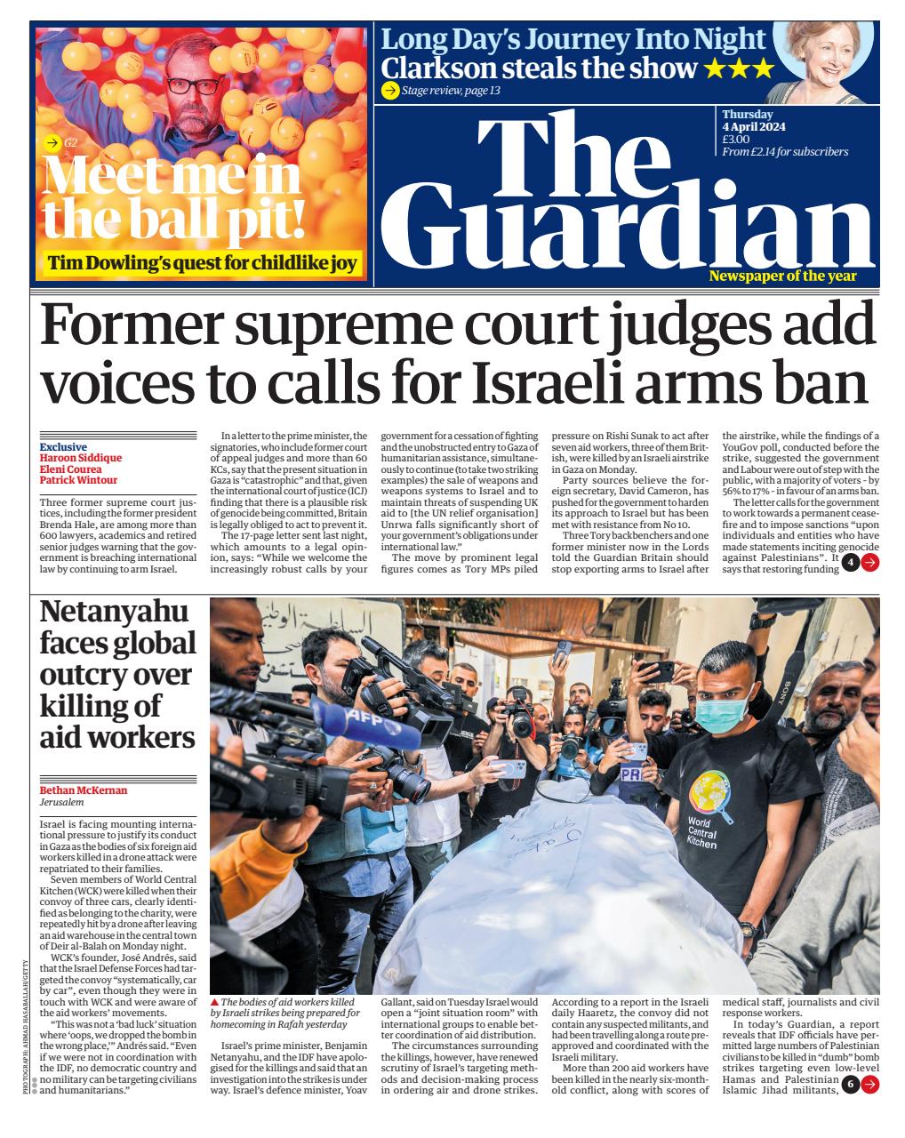 The Guardian Newspaper Preview Pages