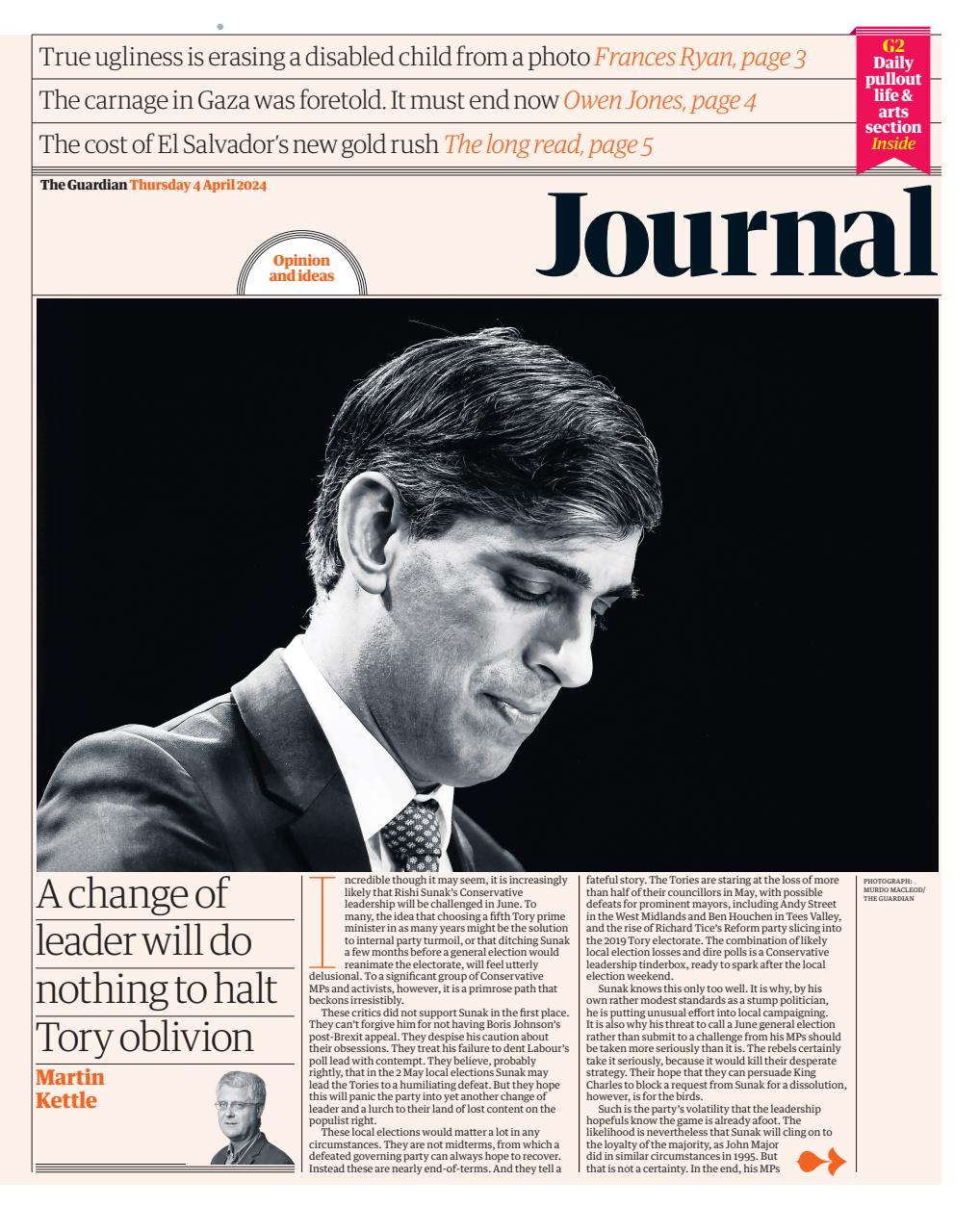 The Guardian Newspaper Preview Pages