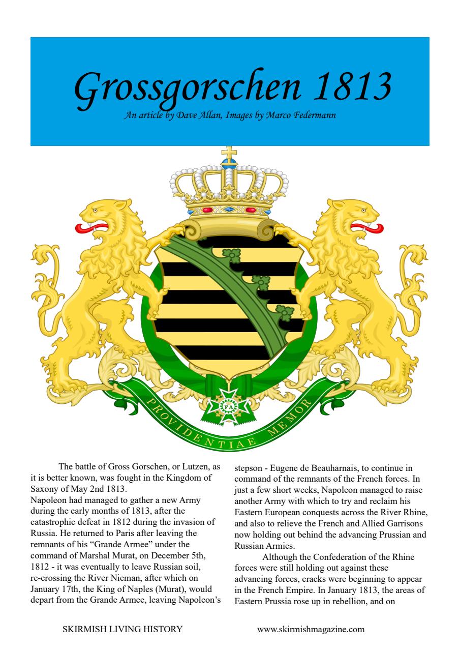 Skirmish Living History Preview Pages