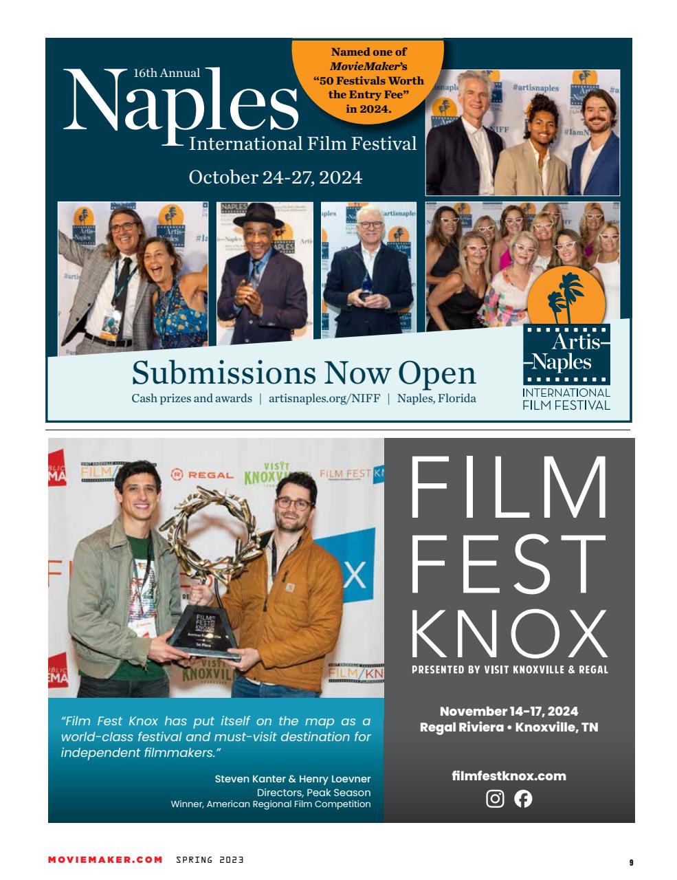 MovieMaker Magazine Preview Pages