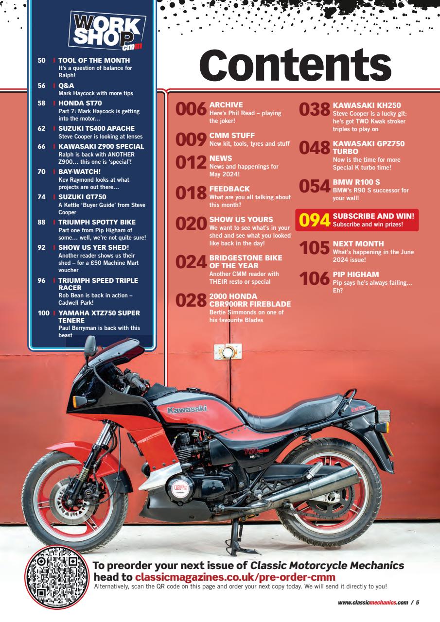 Classic Motorcycle Mechanics Preview Pages