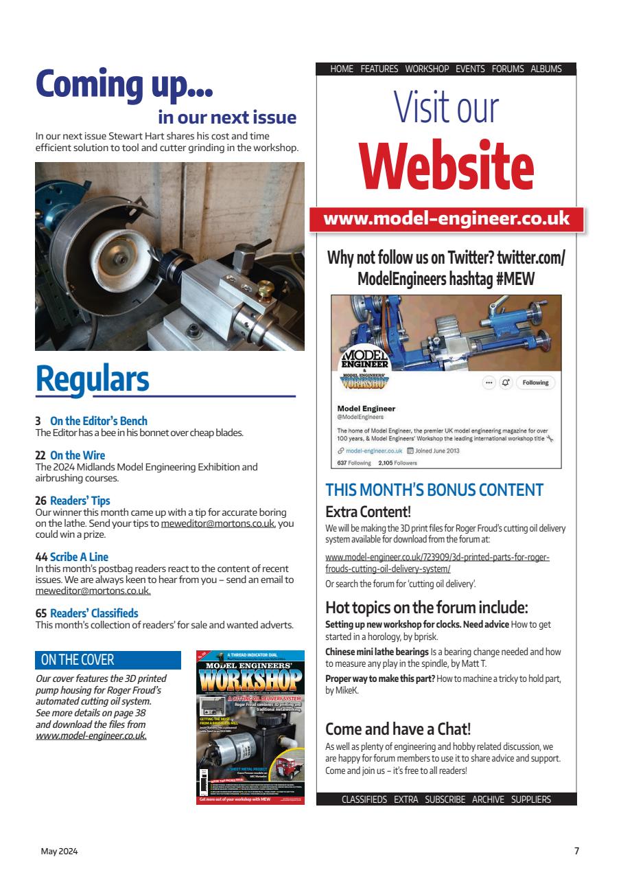 Model Engineer & Workshop Magazine Preview Pages