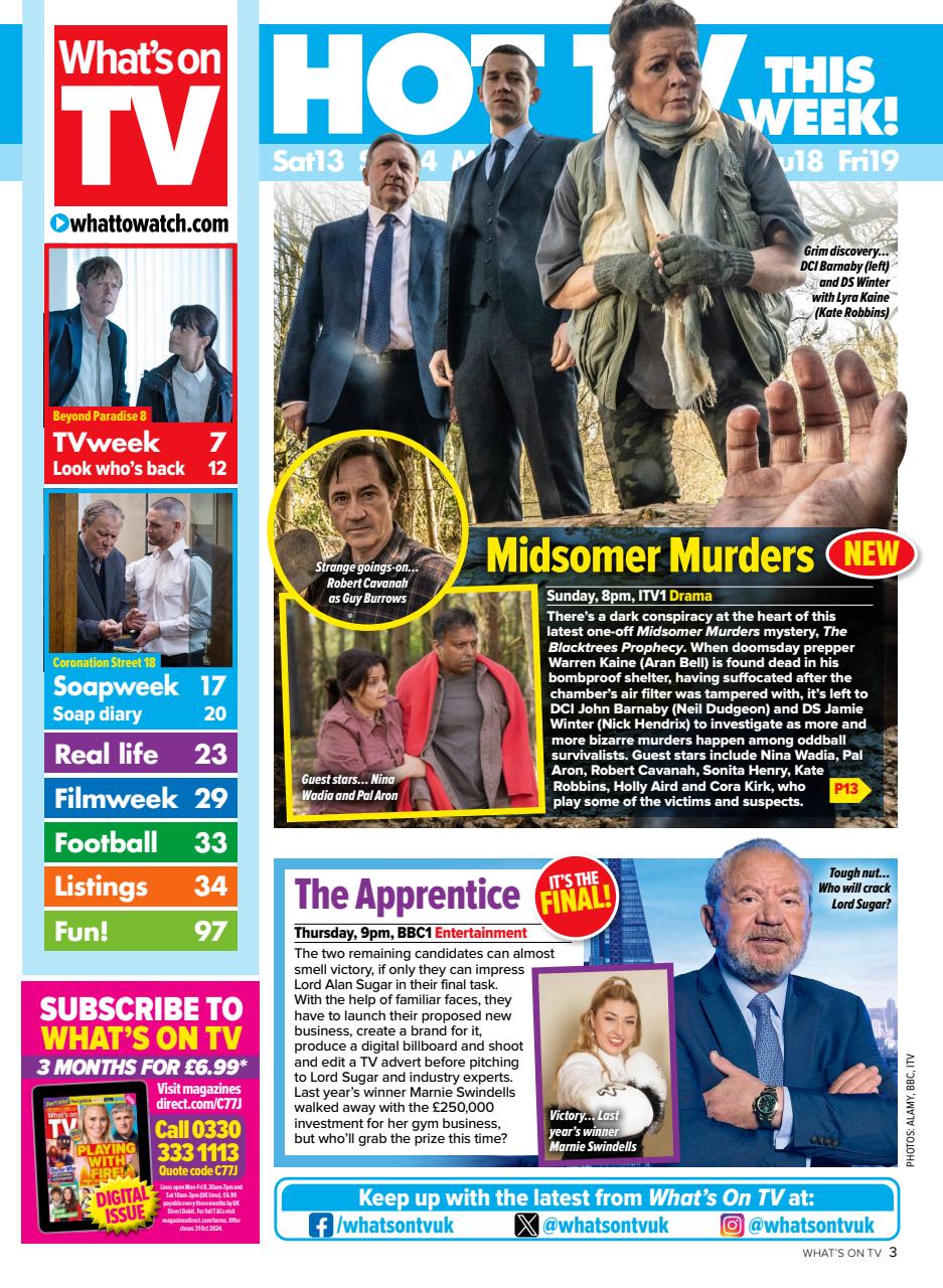 What's on TV Preview Pages