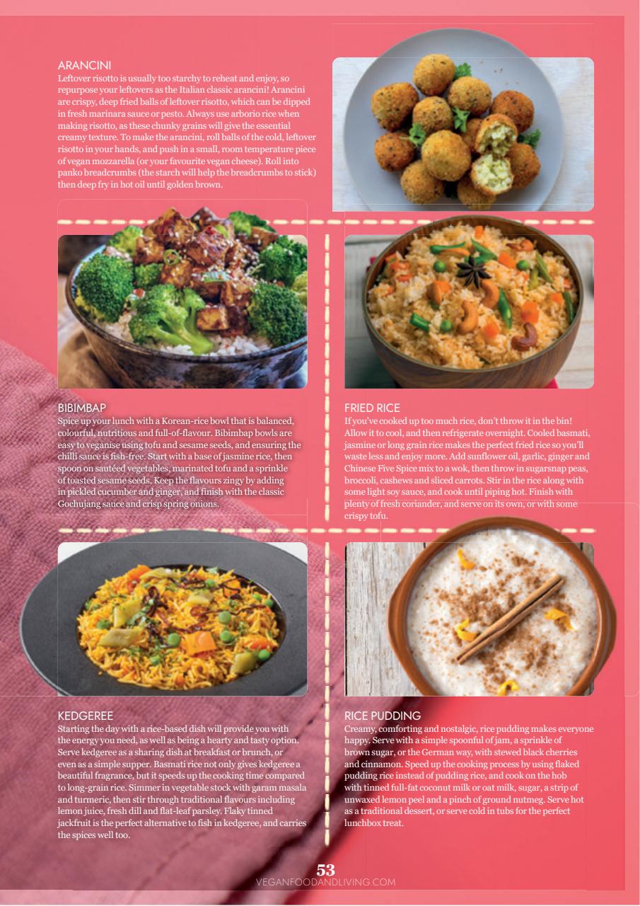 Vegan Food & Living Magazine Preview Pages