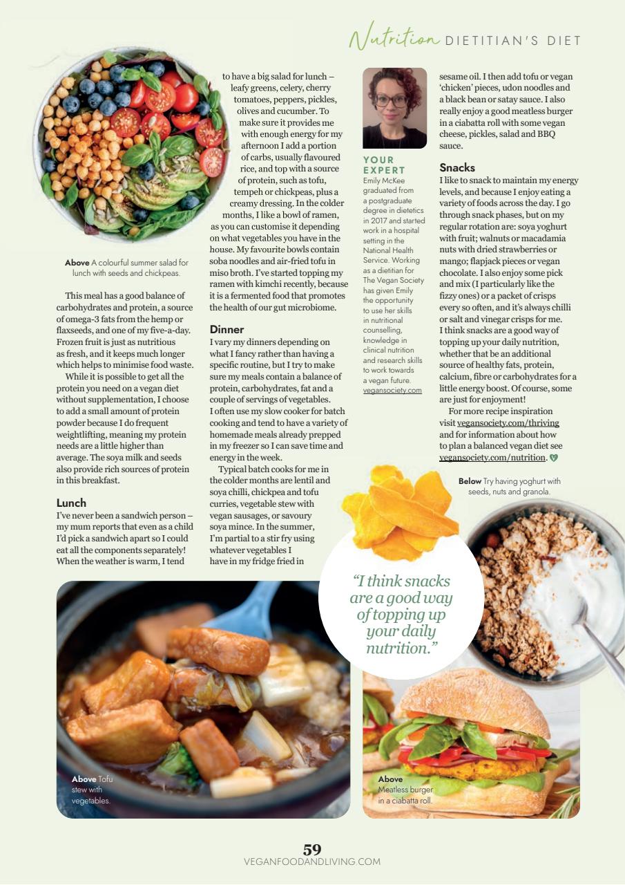 Vegan Food & Living Magazine Preview Pages
