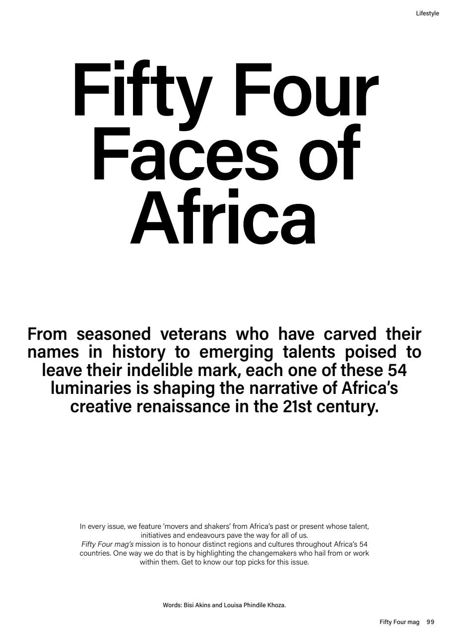 Fifty Four Magazine Preview Pages