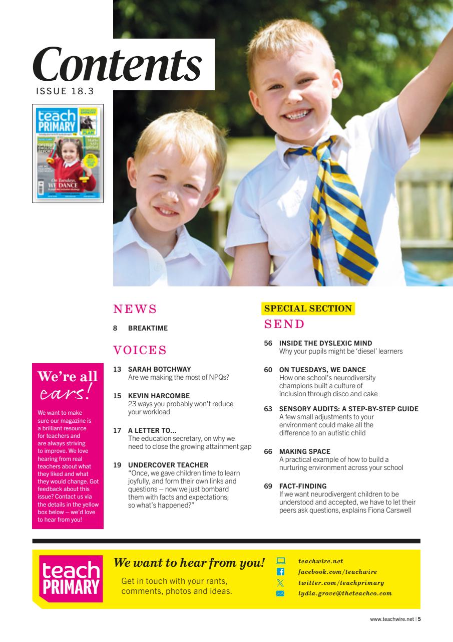 Teach Primary Preview Pages