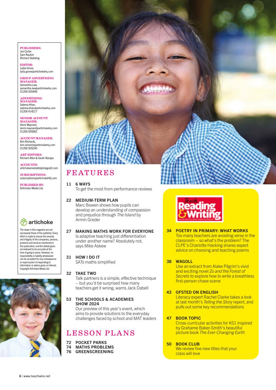 Teach Primary Preview Pages