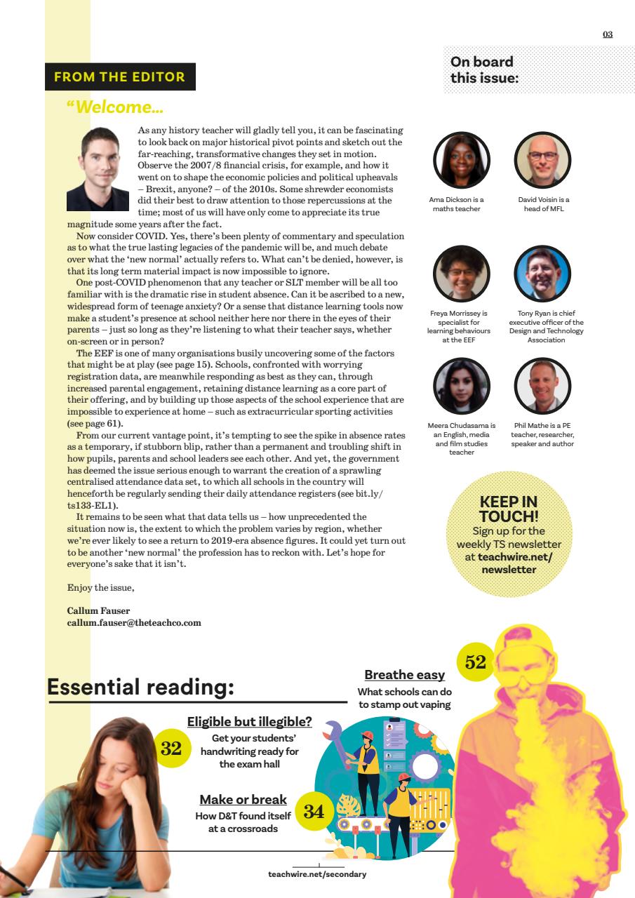 Teach Secondary Preview Pages