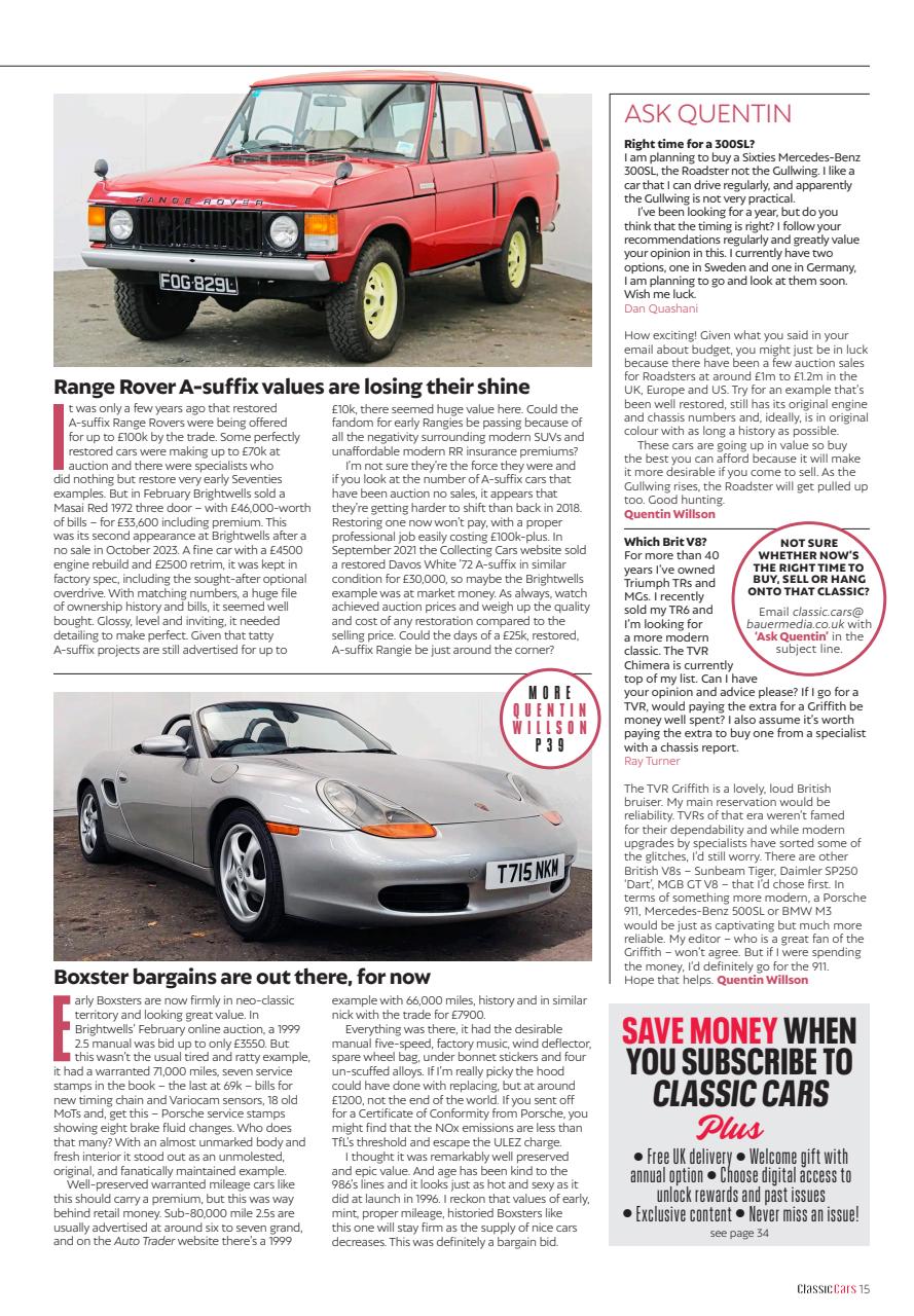 Classic Cars Preview Pages