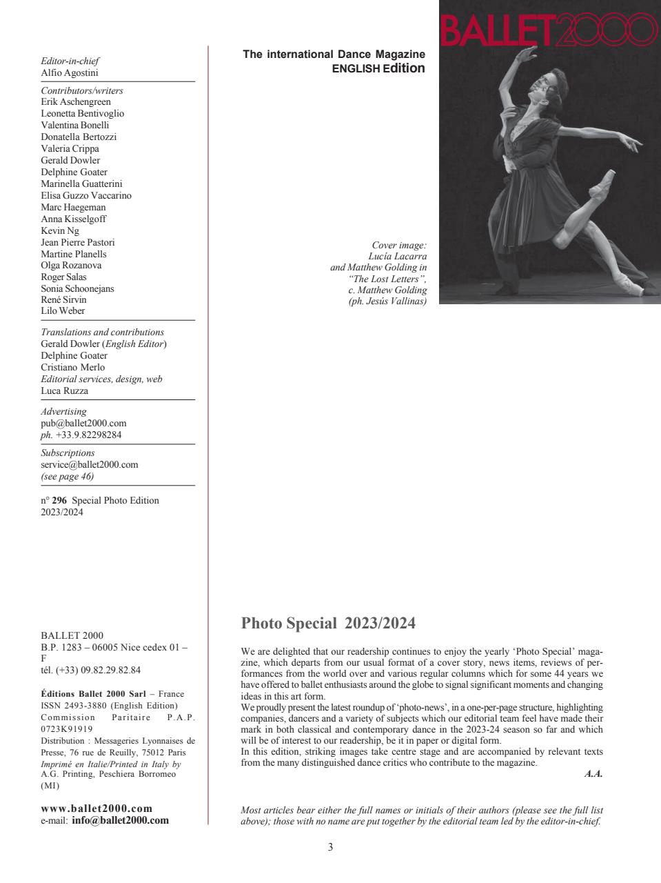 BALLET2000 English Edition Preview Pages