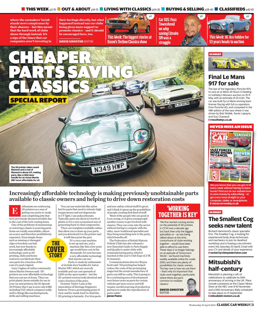 Classic Car Weekly Preview Pages