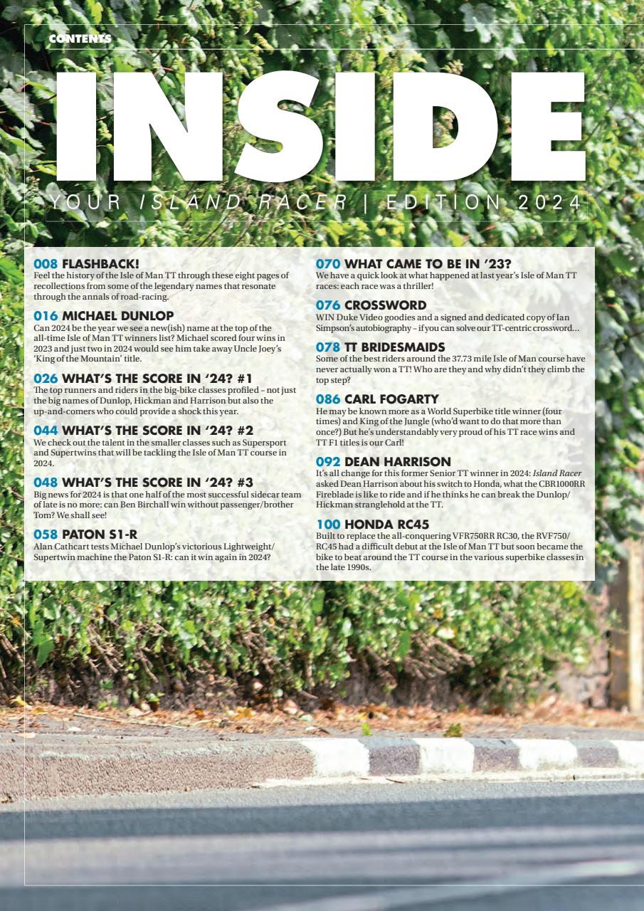 Island Racer Preview Pages