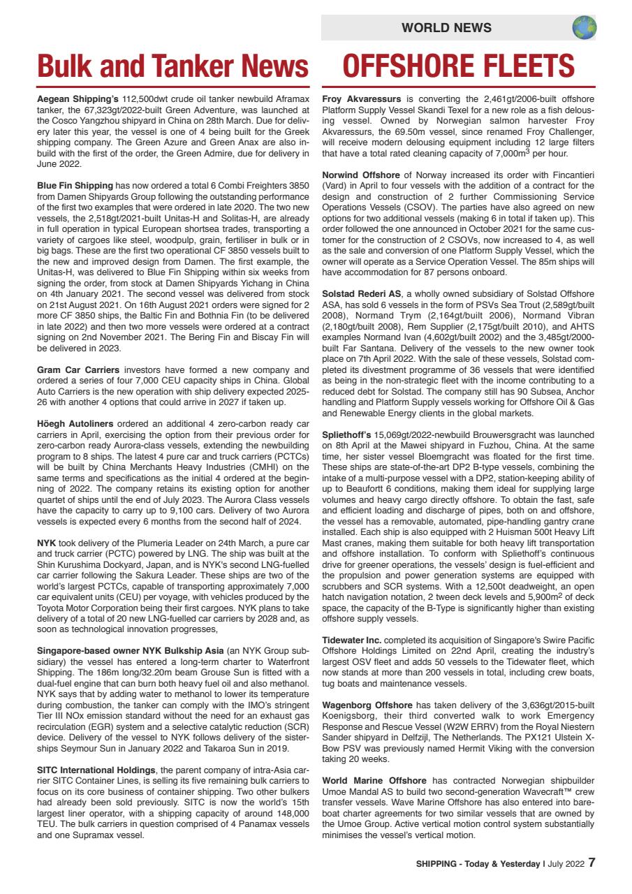 Shipping Today & Yesterday Preview Pages