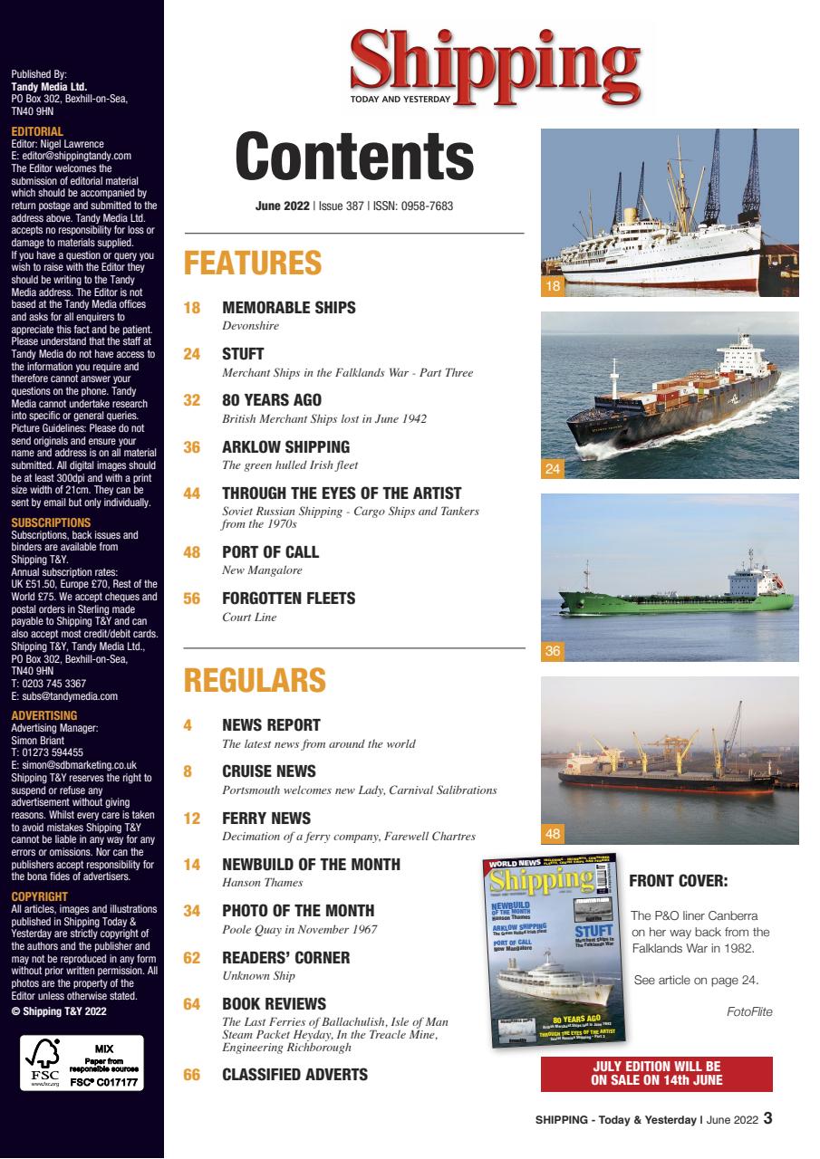 Shipping Today & Yesterday Preview Pages