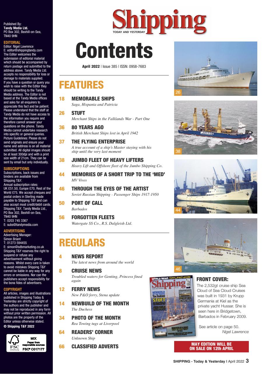 Shipping Today & Yesterday Preview Pages