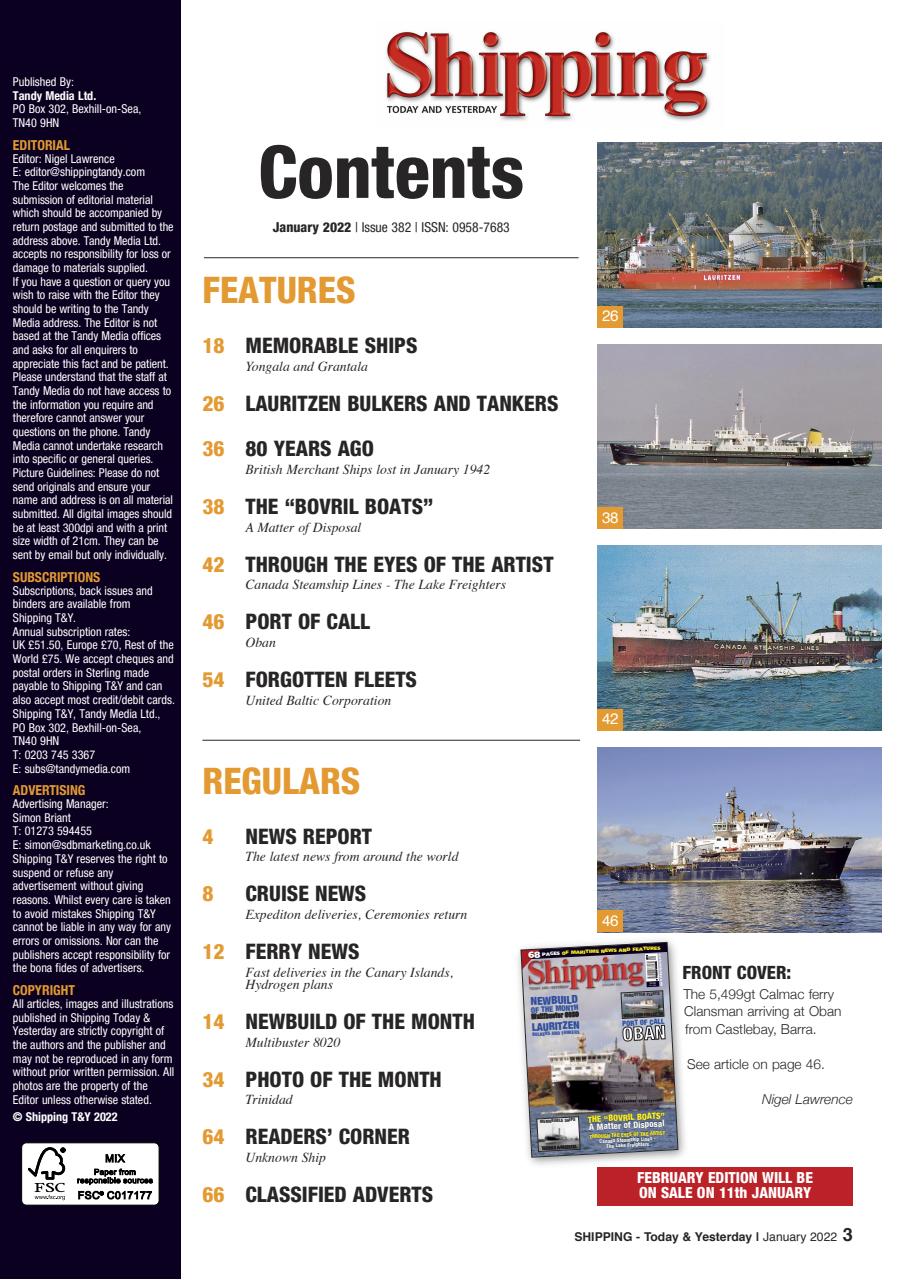 Shipping Today & Yesterday Preview Pages