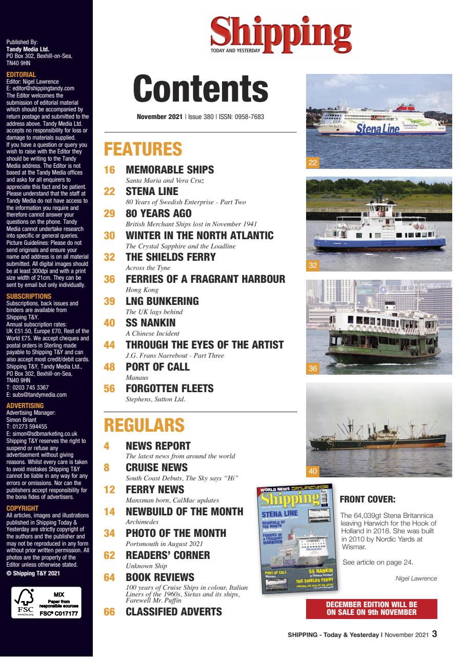 Shipping Today & Yesterday Preview Pages