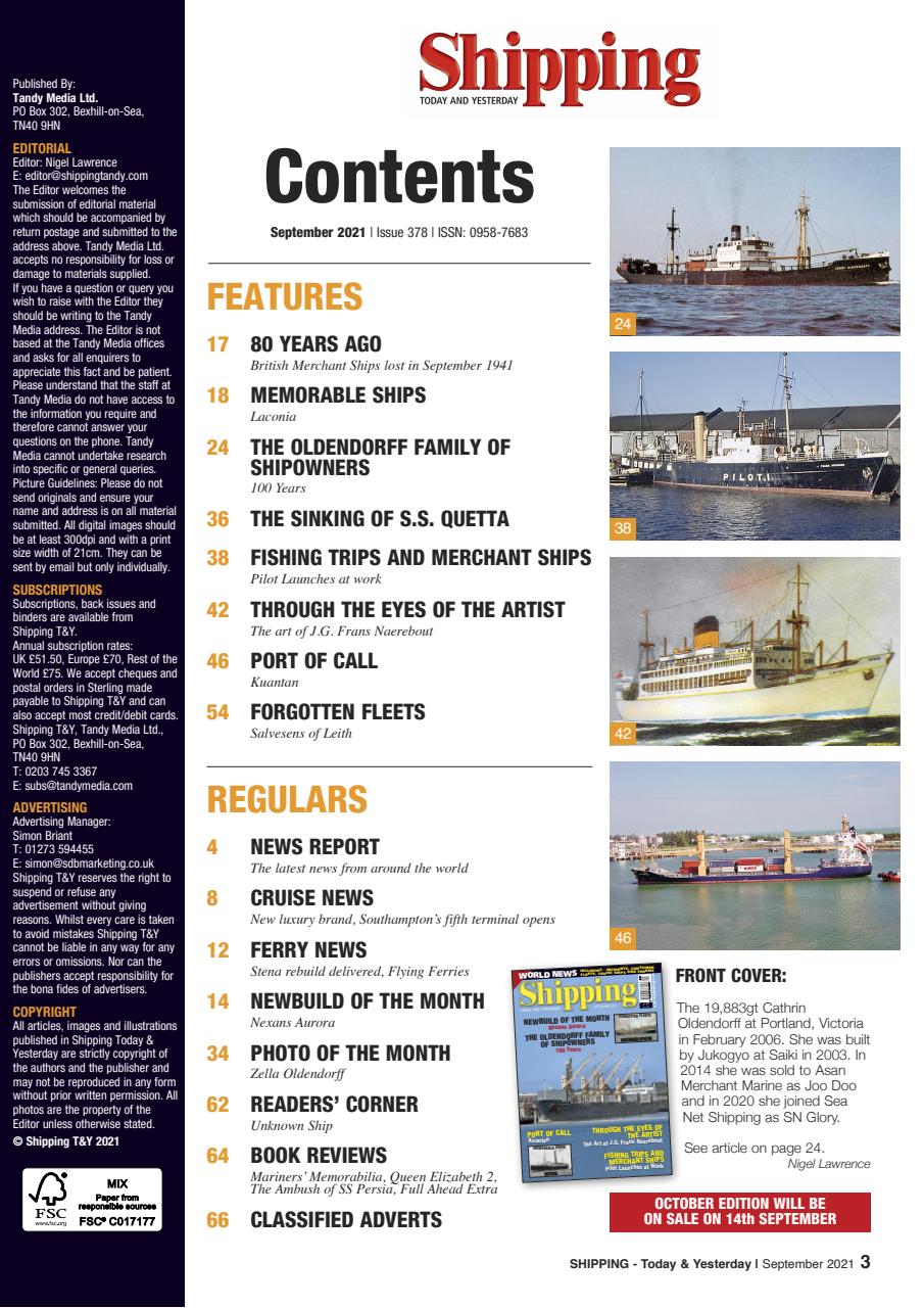 Shipping Today & Yesterday Preview Pages