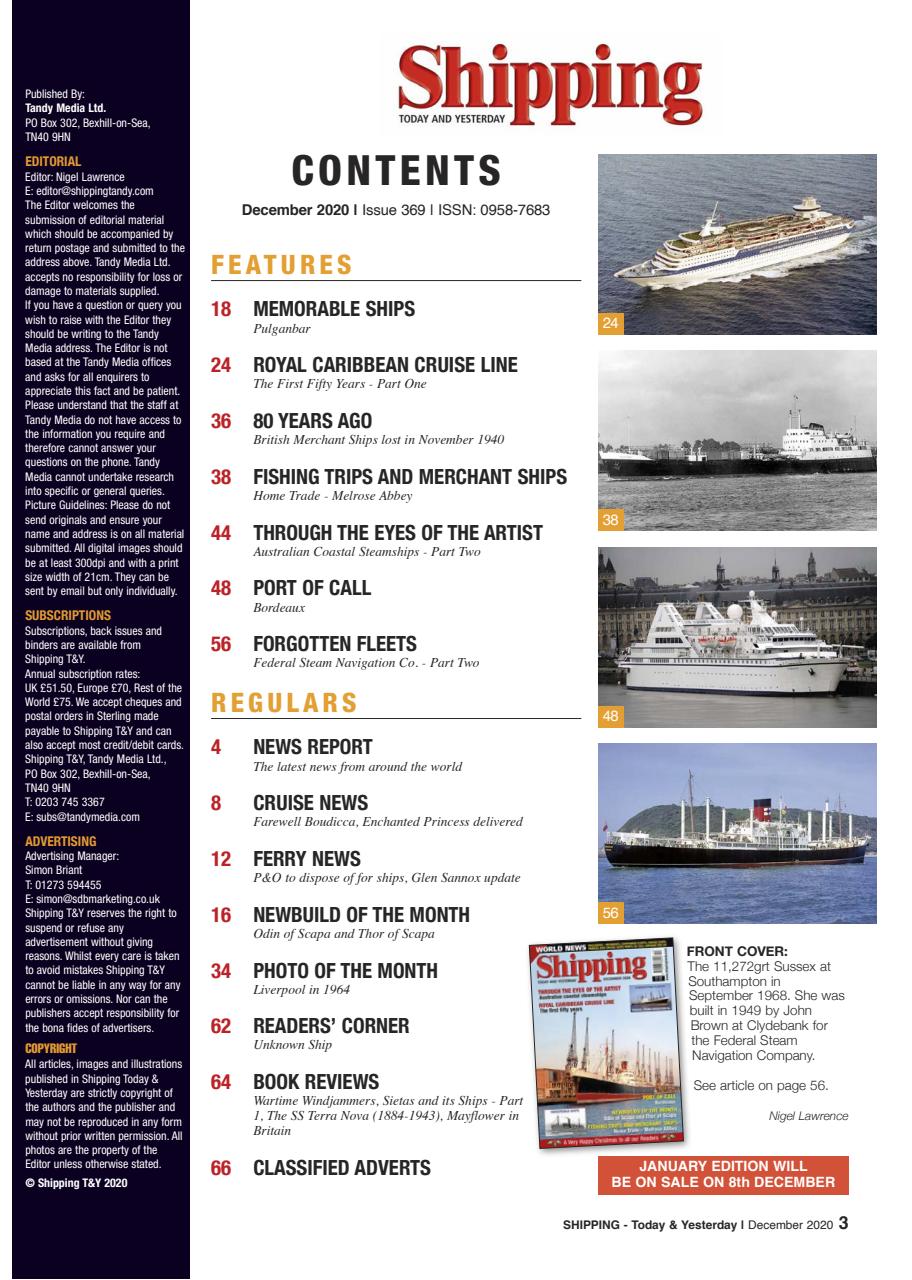 Shipping Today & Yesterday Preview Pages