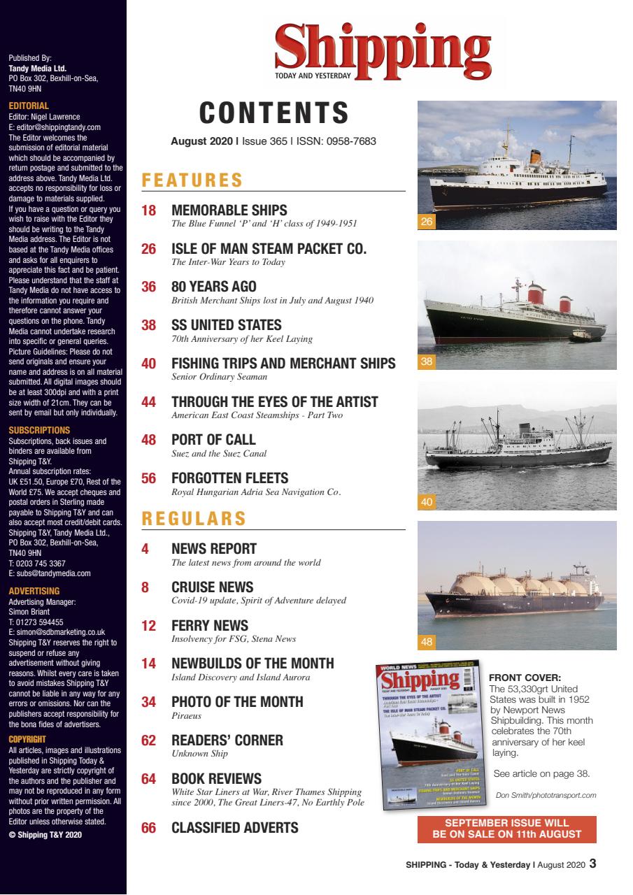 Shipping Today & Yesterday Preview Pages