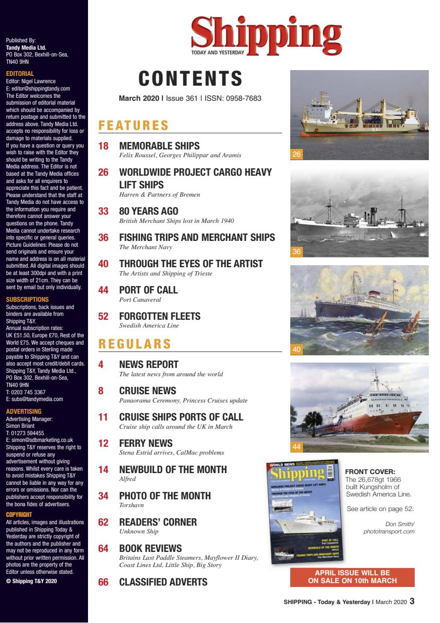 Shipping Today & Yesterday Preview Pages