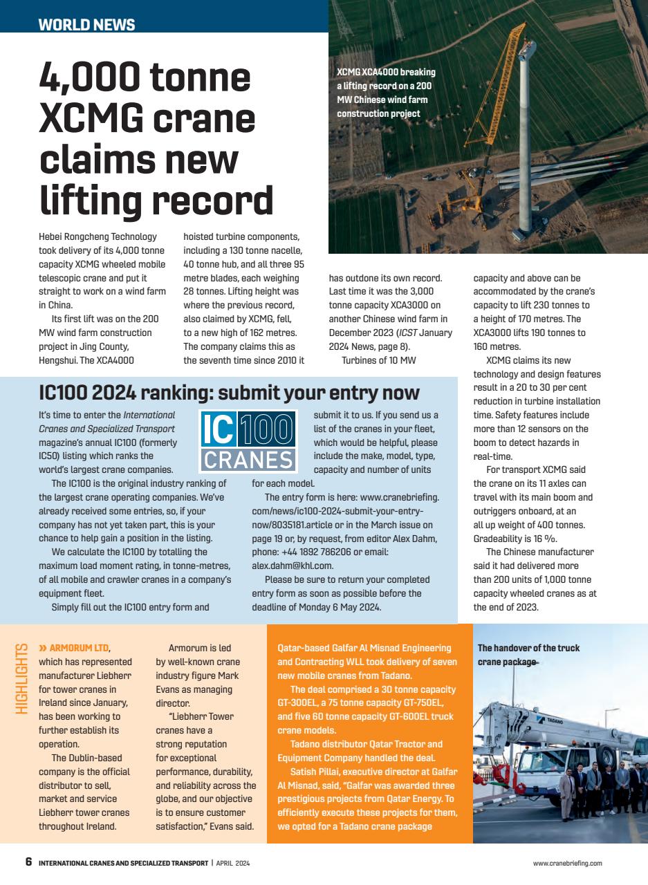 Int. Cranes and Specialized Transp Preview Pages