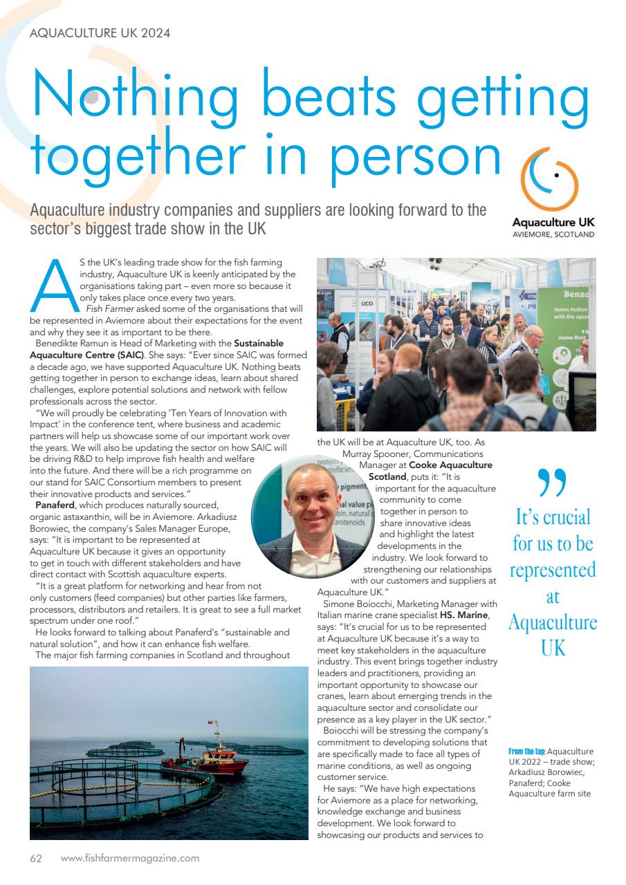 Fish Farmer Magazine Preview Pages
