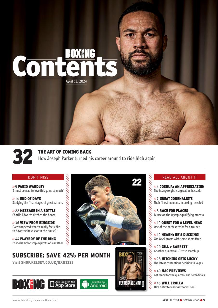 Boxing News Magazine 11 Apr 2024 Back Issue