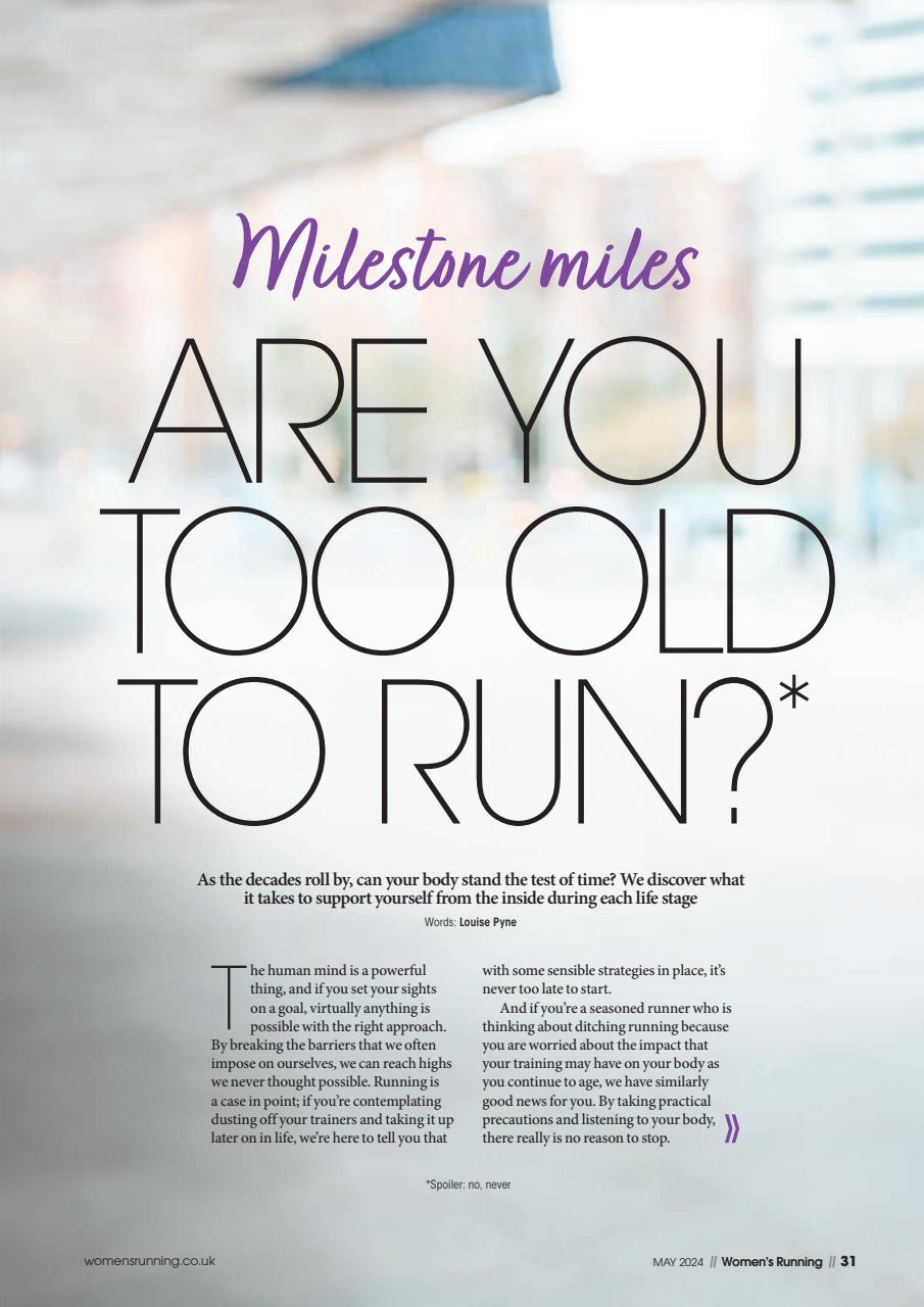 Women’s Running Preview Pages