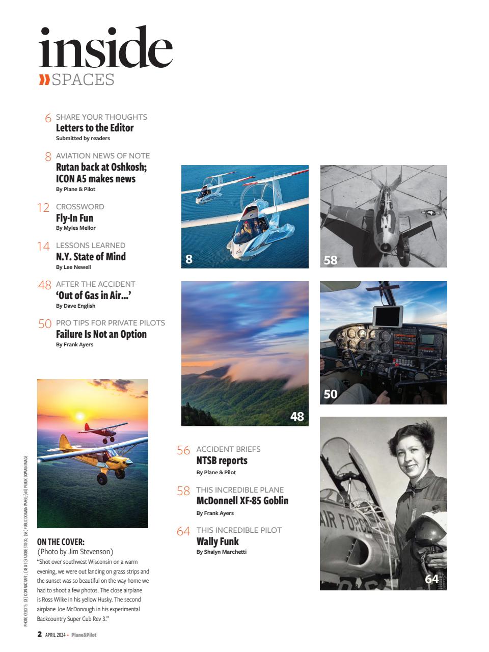 Plane & Pilot Preview Pages