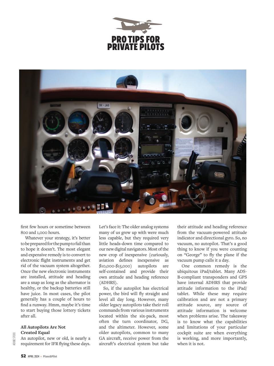 Plane & Pilot Preview Pages