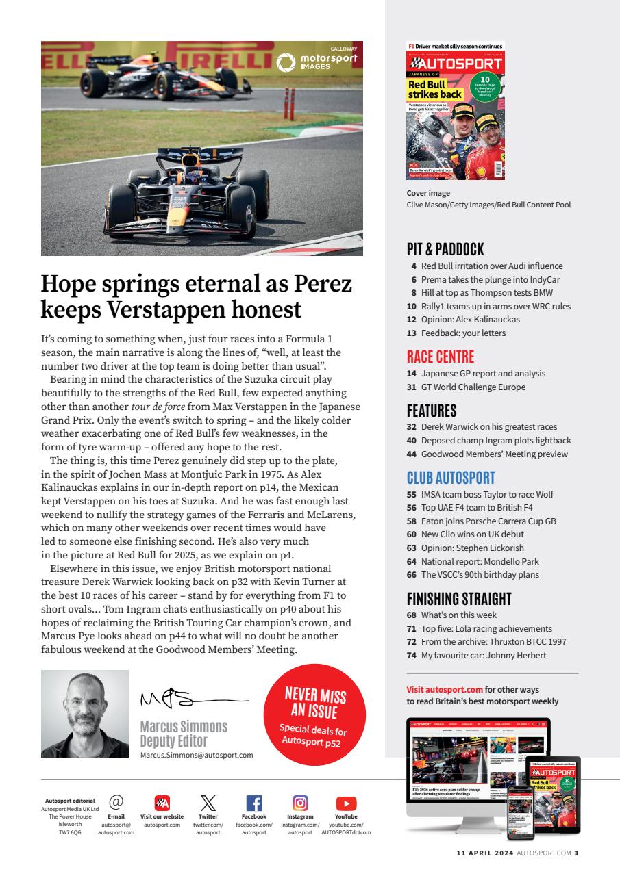 Autosport Preview Pages