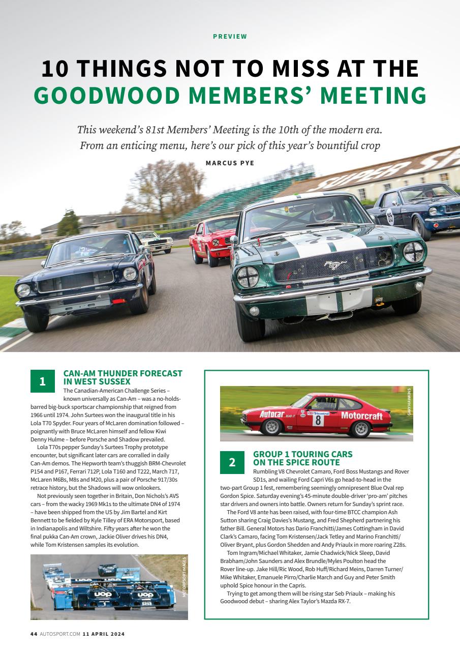 Autosport Preview Pages