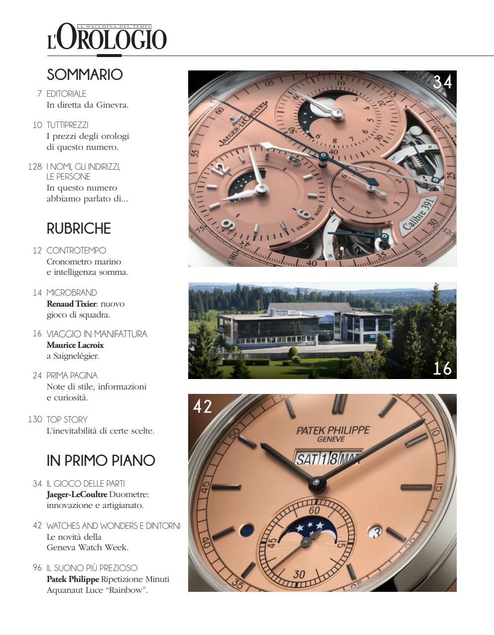 L'Orologio Preview Pages