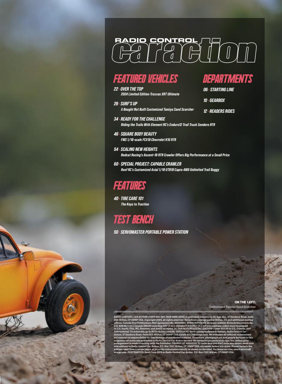 RC Car Action Preview Pages