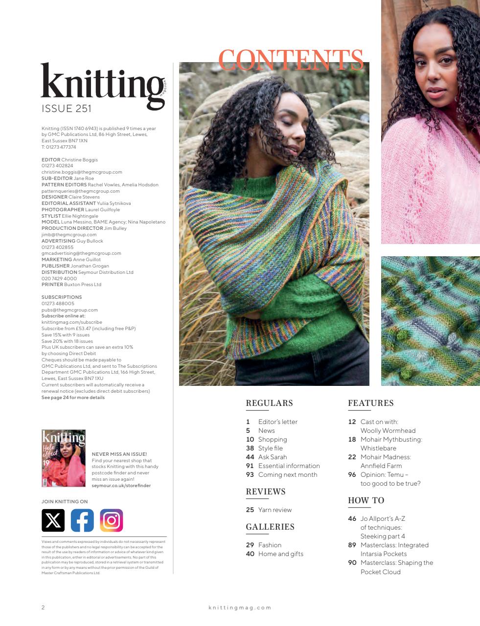 Knitting Preview Pages