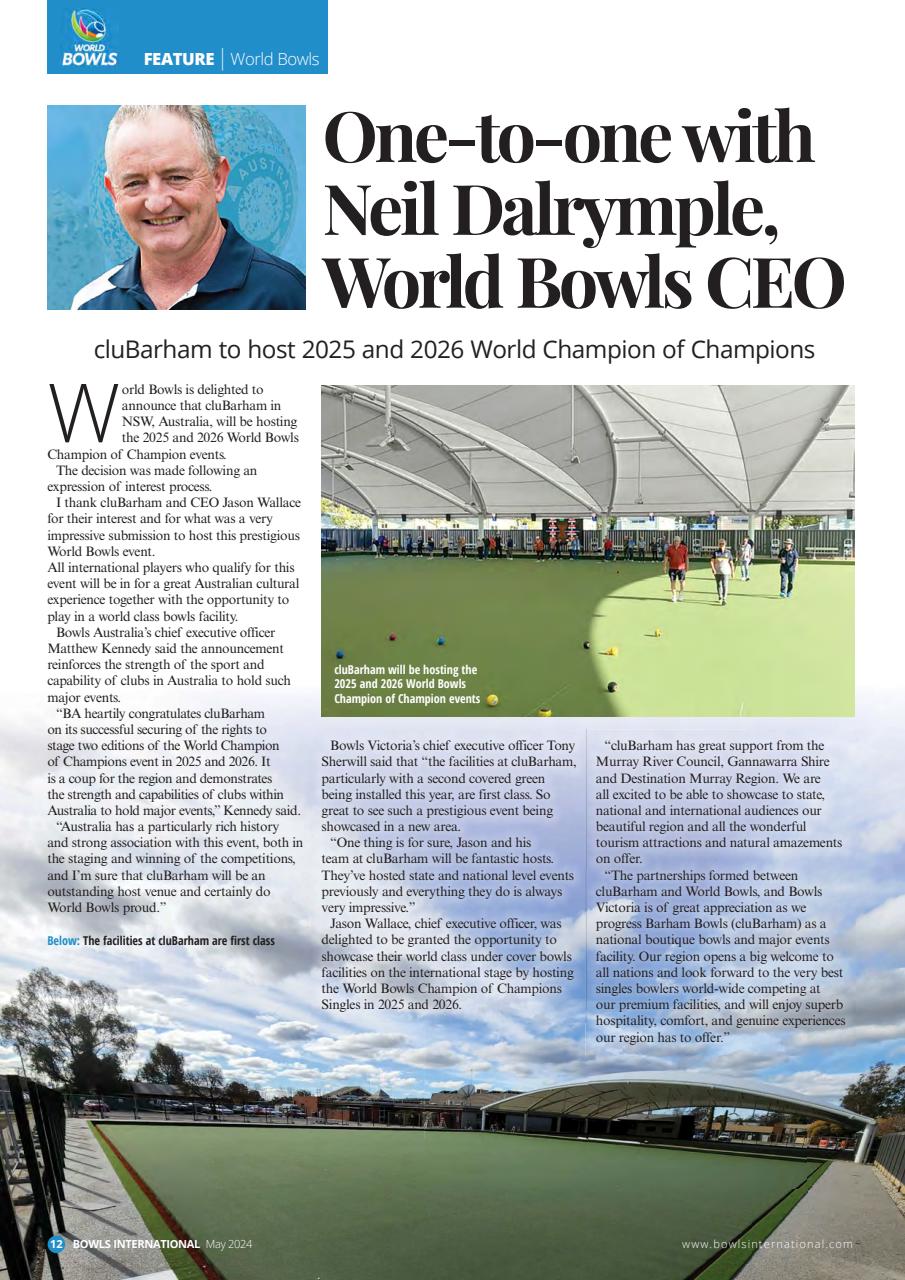 Bowls International Preview Pages