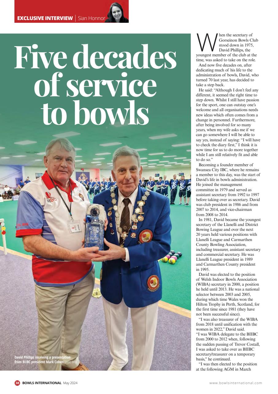 Bowls International Preview Pages