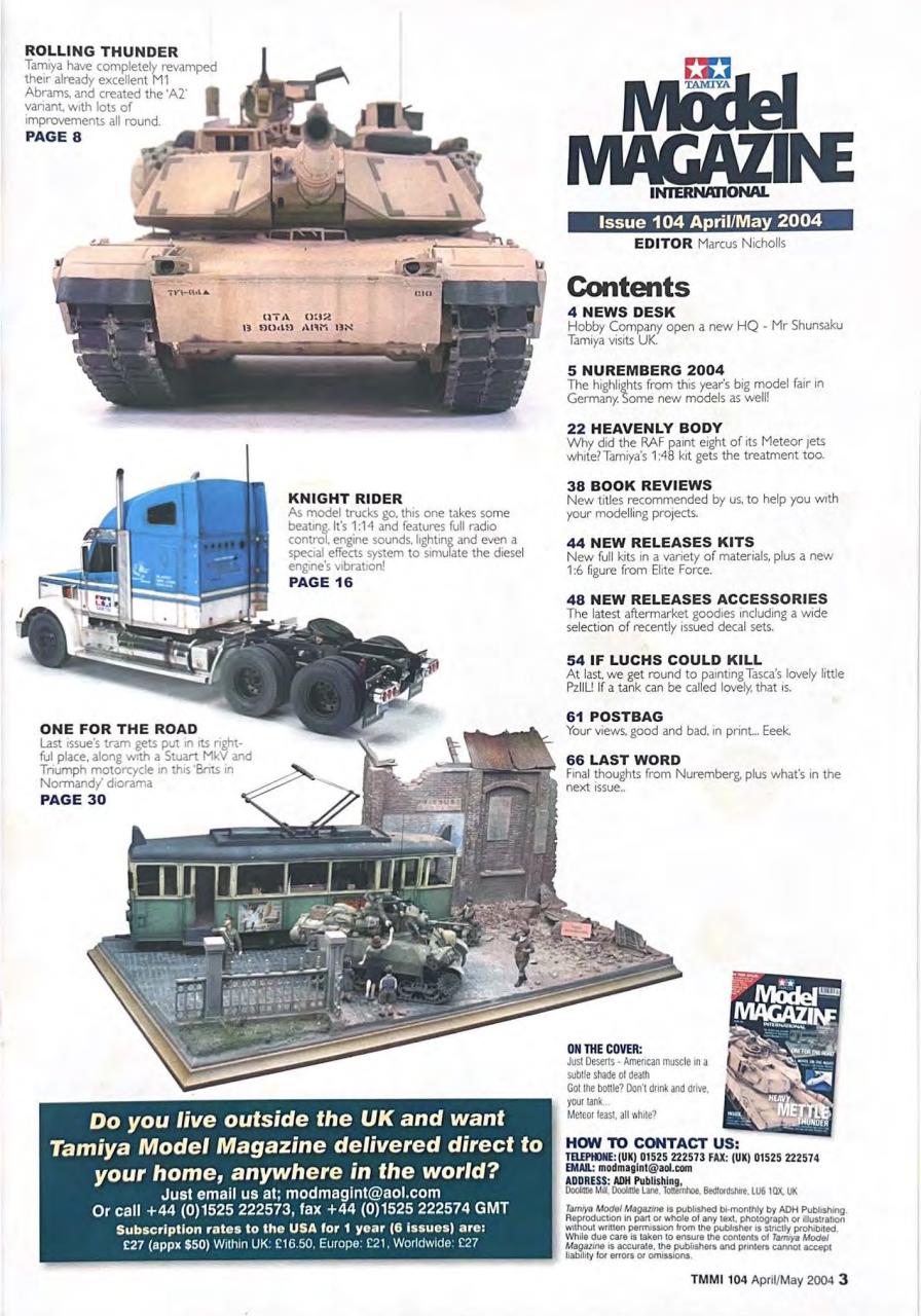 Tamiya Model Magazine Preview Pages
