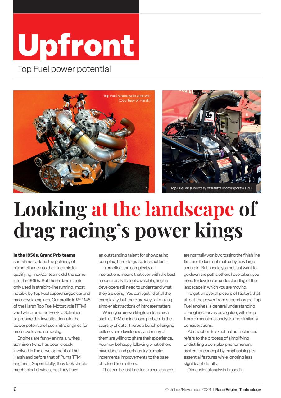 Race Engine Technology Preview Pages